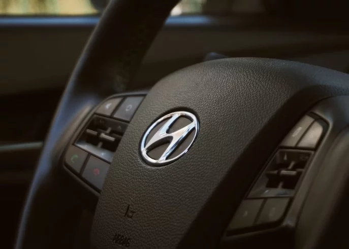 Hyundai Kona steering wheel
