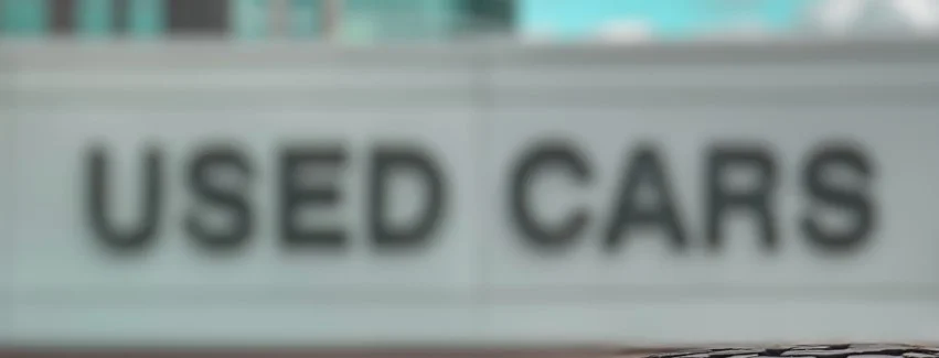 Used car sign